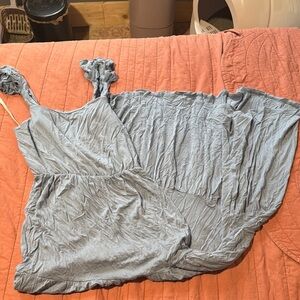 Light Blue Ruffled Dress